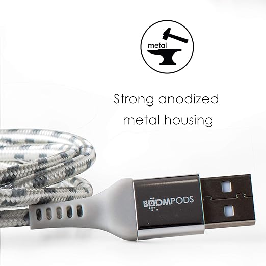 Boompods Retro Lightning Cable – Fast Charging & Data Sync Cable for iPhone & iPad