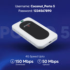 Coconut Porto 5 WR02 4G Wireless Router