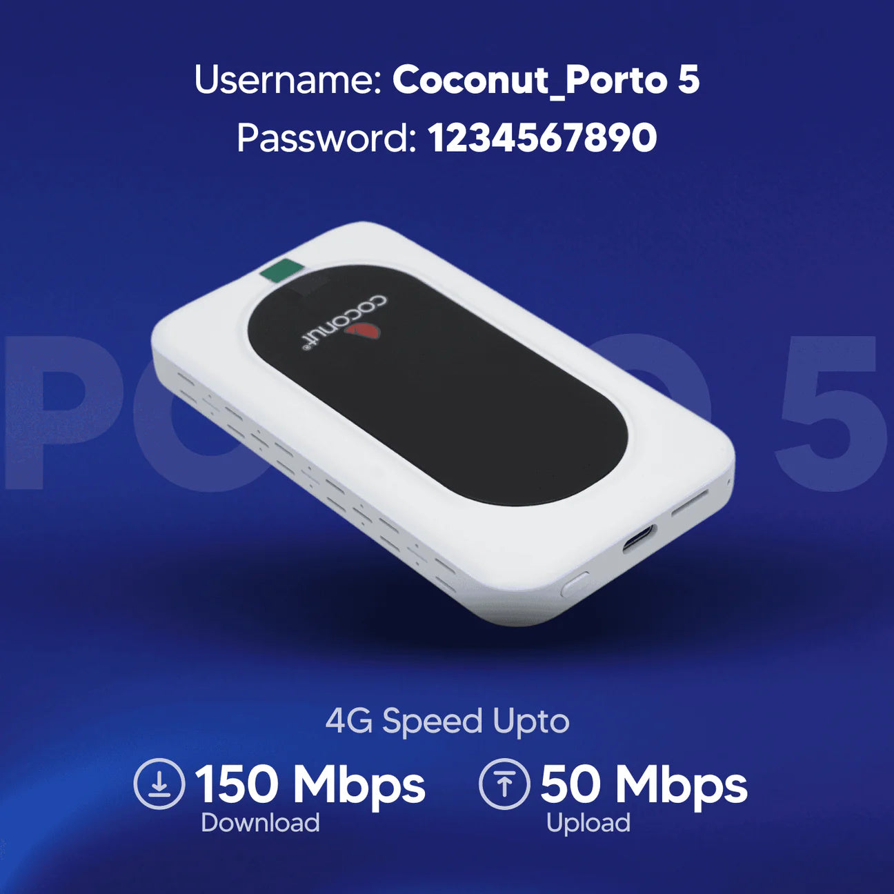 Coconut Porto 5 WR02 4G Wireless Router