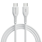 Muvtech CORD-X USB-C to USB-C Cable – 60W Fast Charging Cable (White)