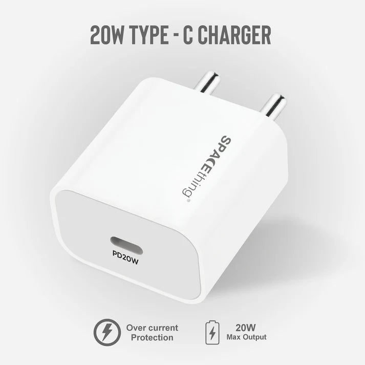 SPACEthing Cube Mini 20W Charger – USB-C PD Fast Charger