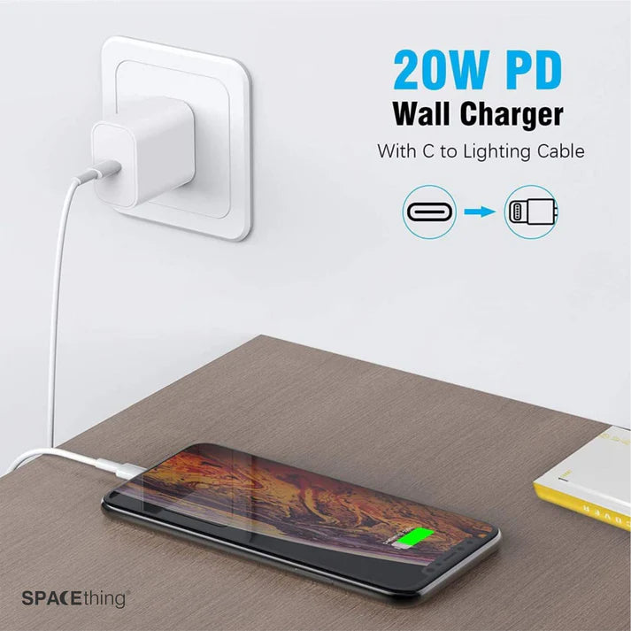 SPACEthing Cube Mini 20W Charger – USB-C PD Fast Charger
