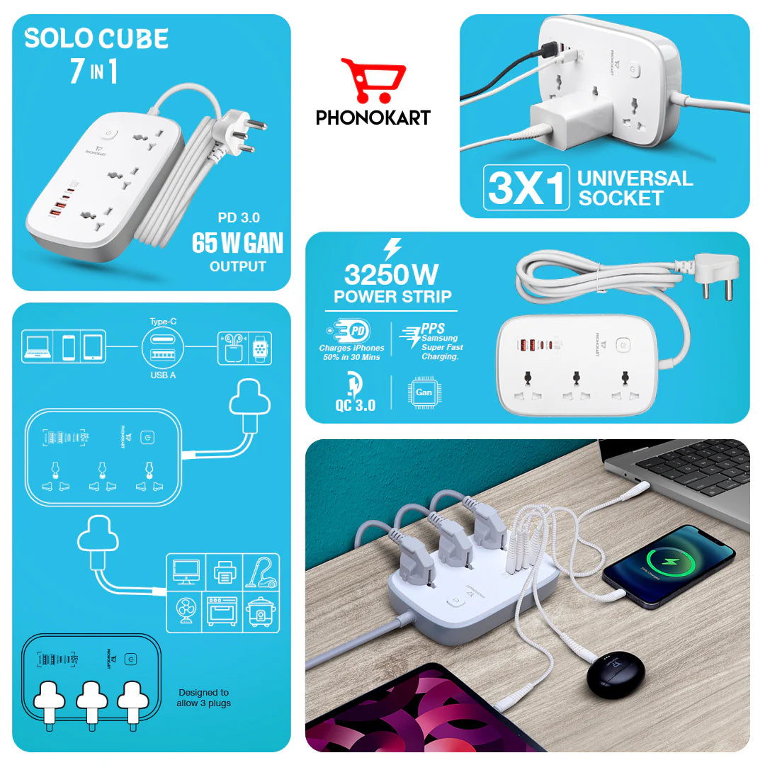 Phonokart Solo Cube 7-in-1 Charging Station