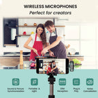 Portronics Dash 7 AI Wireless Microphone Black