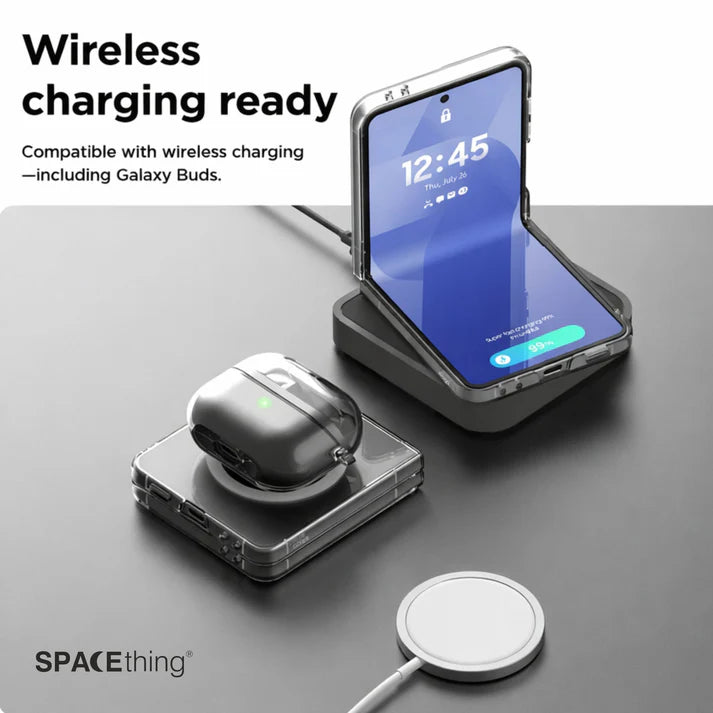 SPACEthing Samsung Flip7 Clear Case – Transparent Protective Cover
