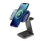 Stuffcool Rover 3-in-1 Magnetic Wireless Charging Station (Black)