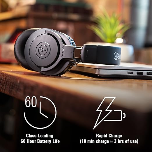Audio-Technica ATH-M20xBT Bluetooth Wireless Headphones (Black)