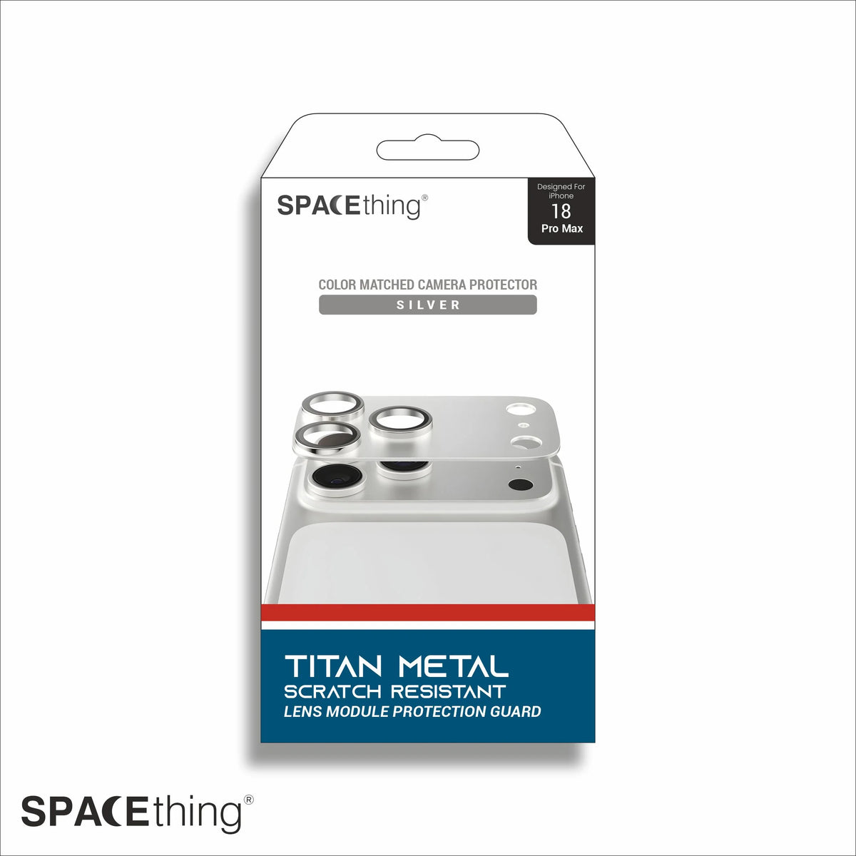 SPACEthing Titan Metal Lens Module Protection Guard for iPhone 18 Pro