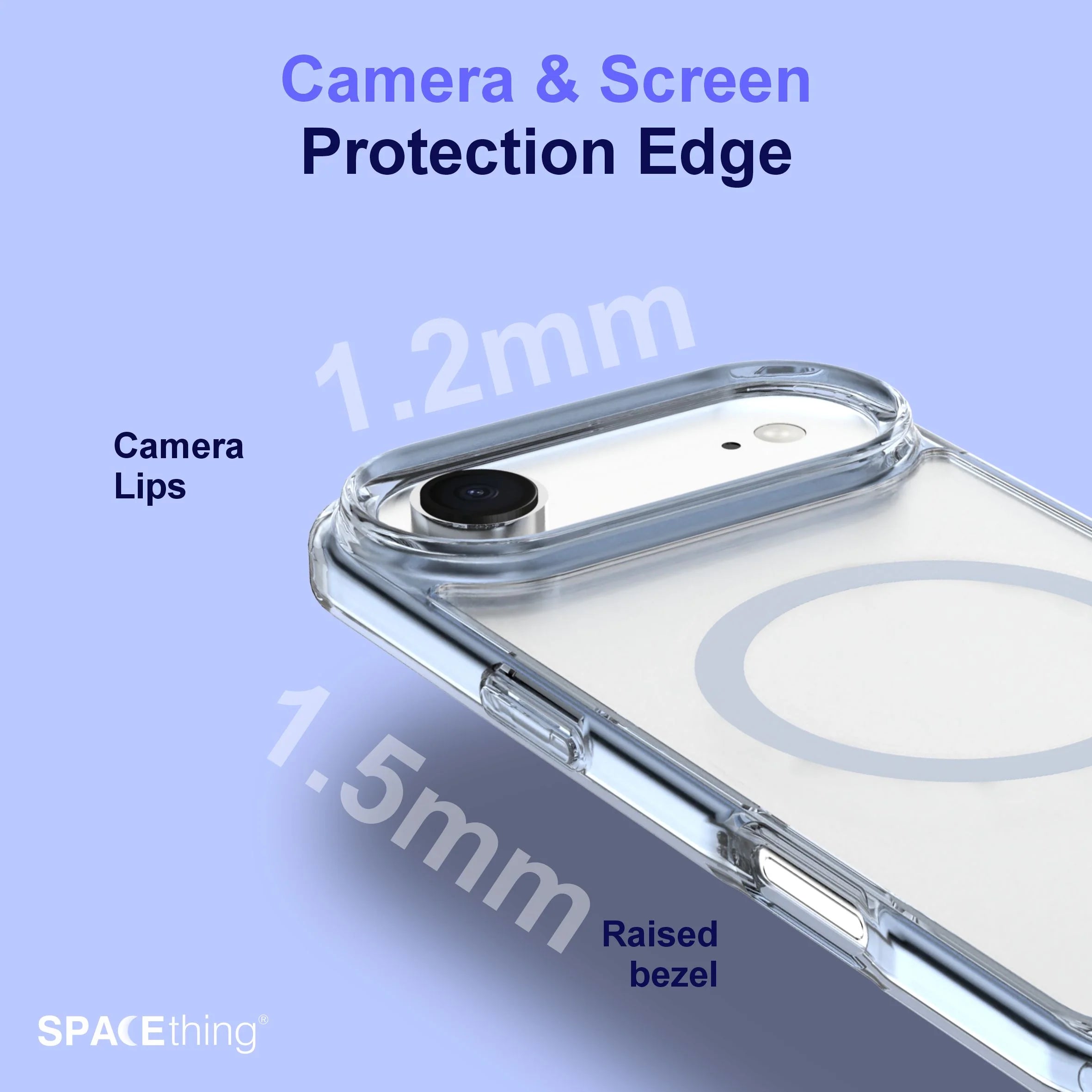 Spacething Minimal MagSafe Case for iPhone 17 Air - Light Blue