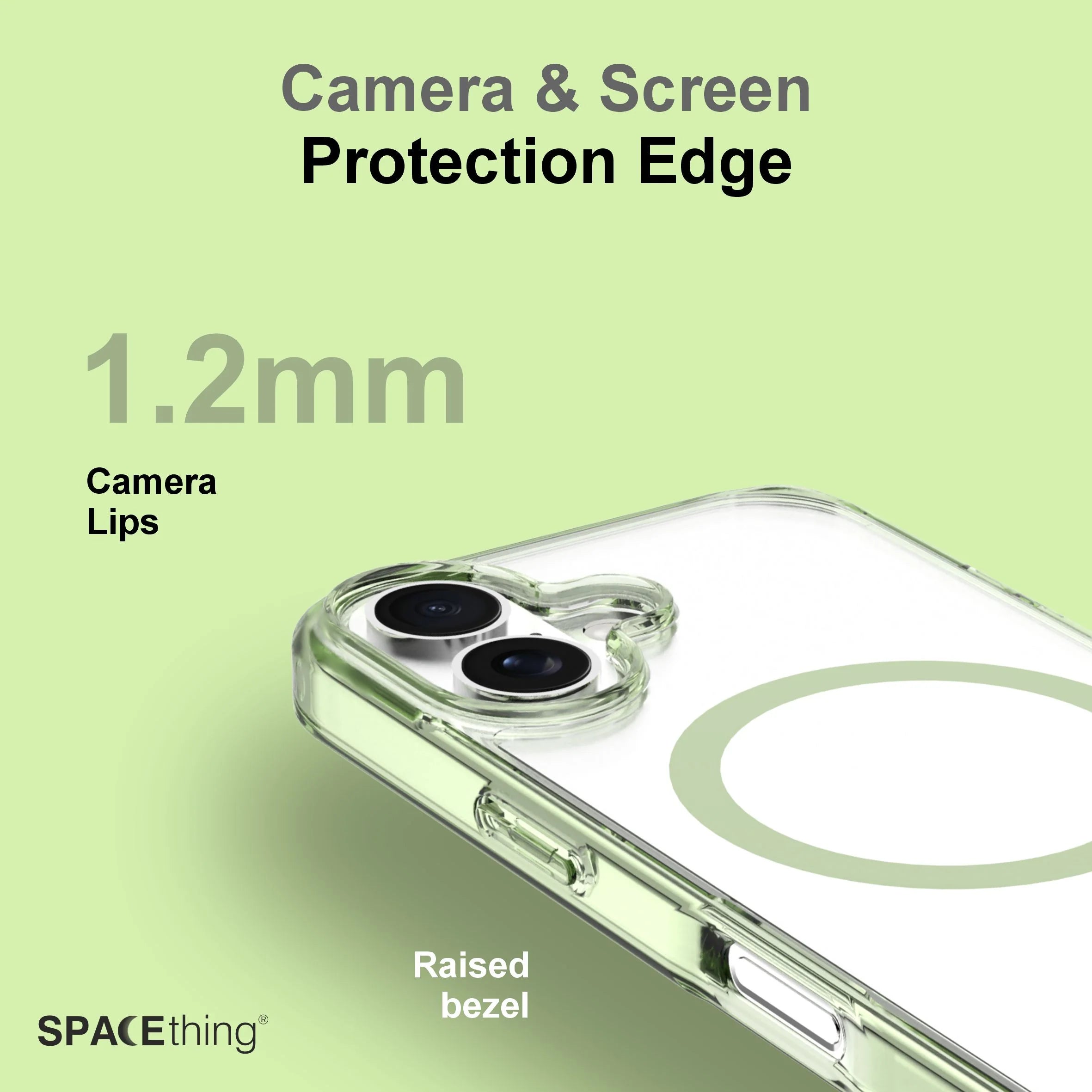 Spacething Minimal MagSafe Case | iPhone 17 - Green