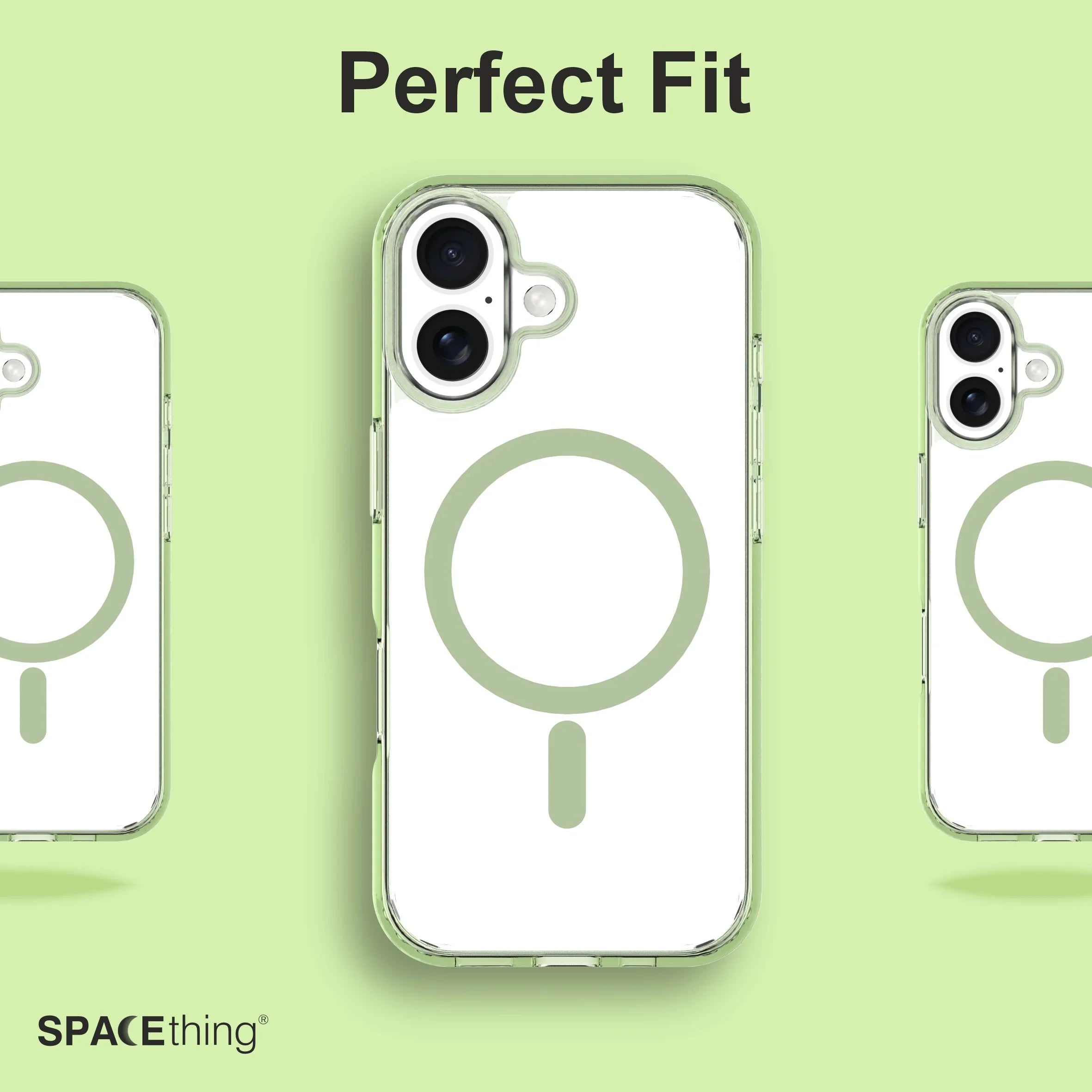 Spacething Minimal MagSafe Case | iPhone 17 - Green