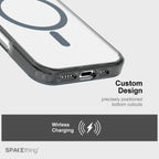 Spacething Minimal MagSafe Case | iPhone 17 - Black