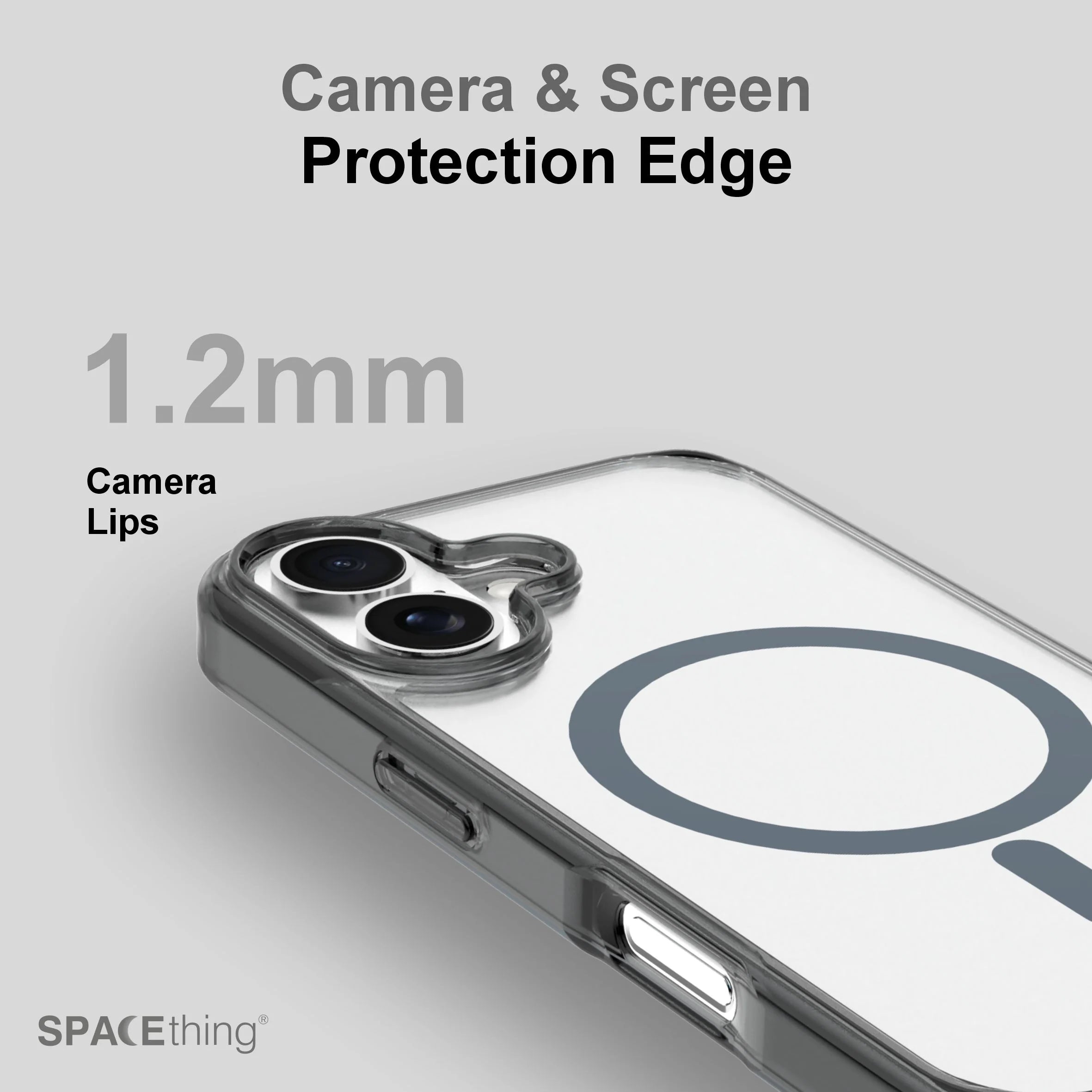 Spacething Minimal MagSafe Case | iPhone 17 - Black