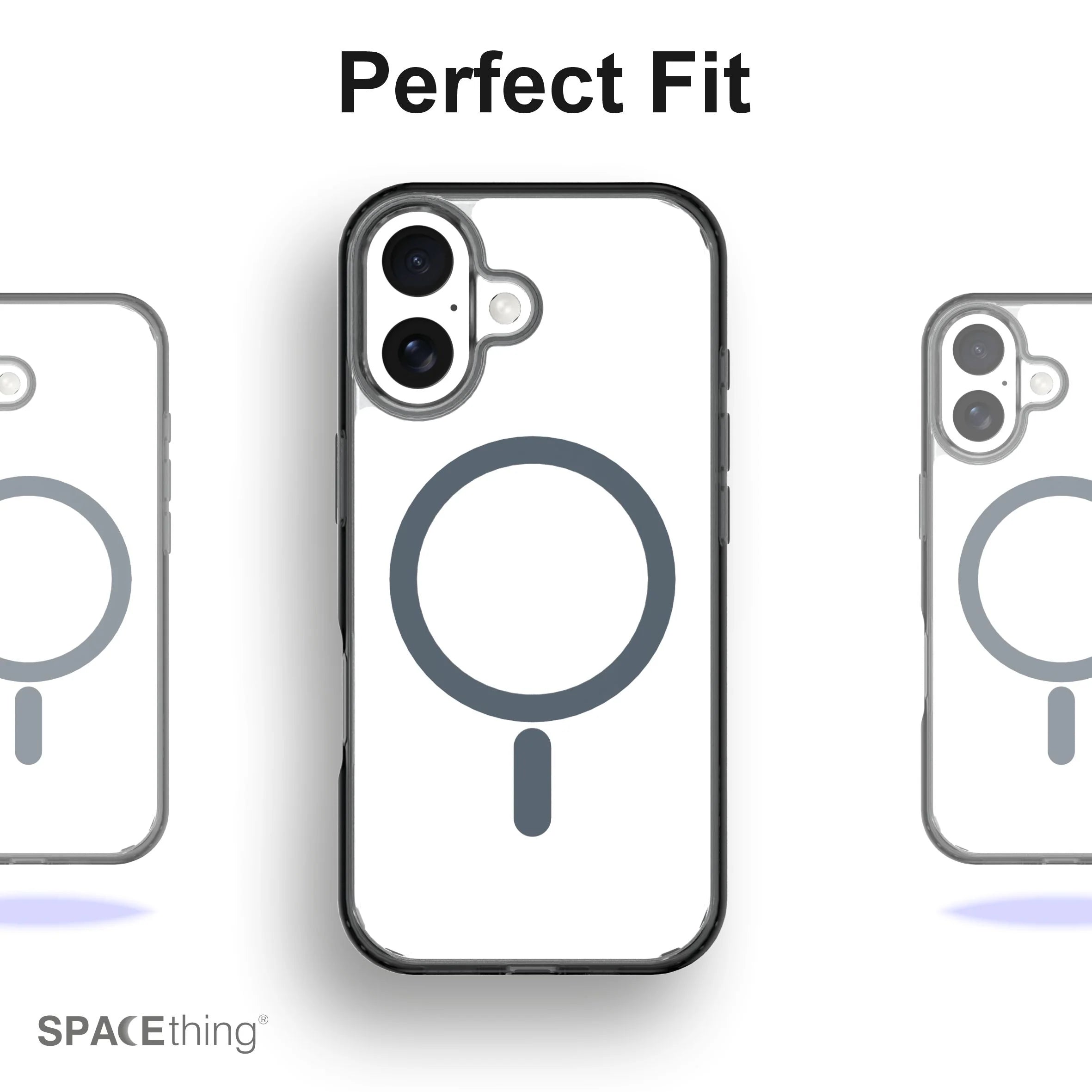 Spacething Minimal MagSafe Case | iPhone 17 - Black