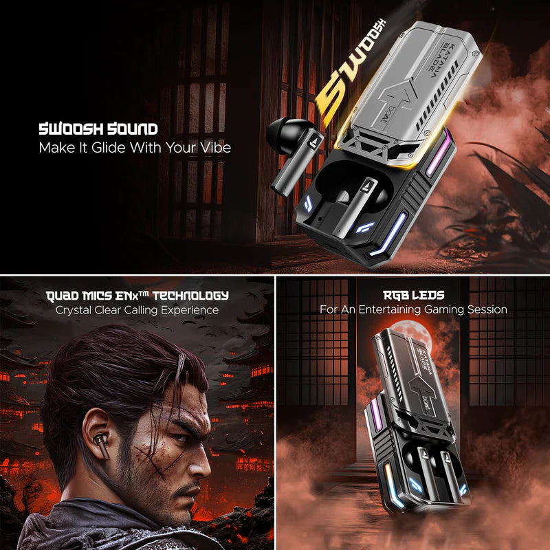 boAt Immortal Katana Blade 2.0 Gaming True Wireless Earbuds (Black)