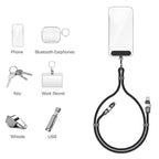 GRIPP PowerUp Lanyard 4-in-1 Cable – Fast Charging & Data Sync Cable (Black)