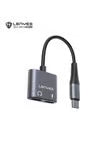 Lenyes AX135 2-in-1 USB Type-C Audio Splitter Adapter