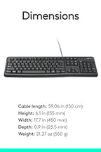Logitech K120 USB Wired Keyboard