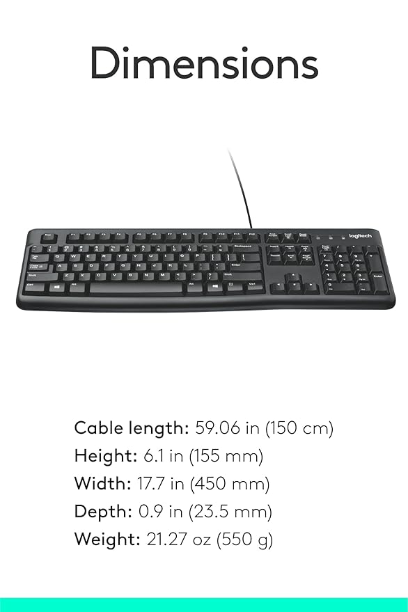 Logitech K120 USB Wired Keyboard