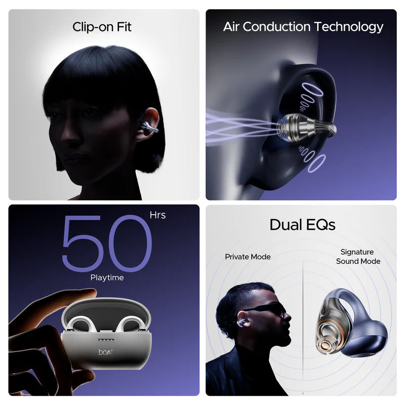 boAt Airdopes Loop Bluetooth Wireless Earbuds (Lavender Mist)