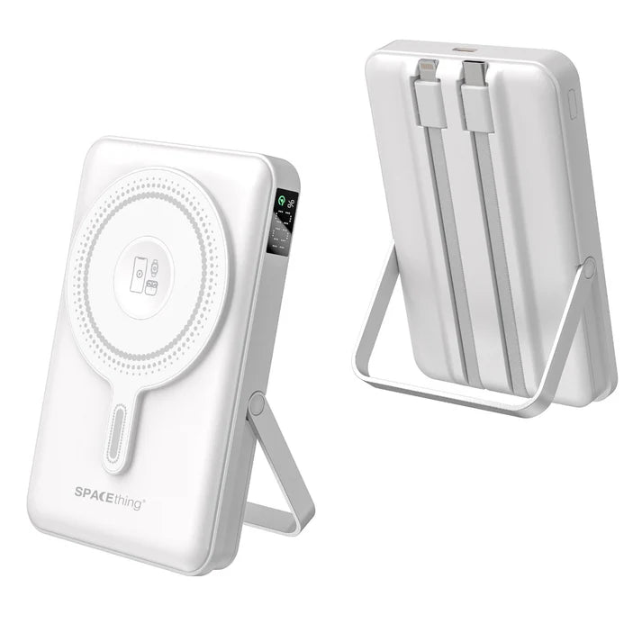 SPACEthing Luzern 10000mAh MagSafe Wireless Power Bank White