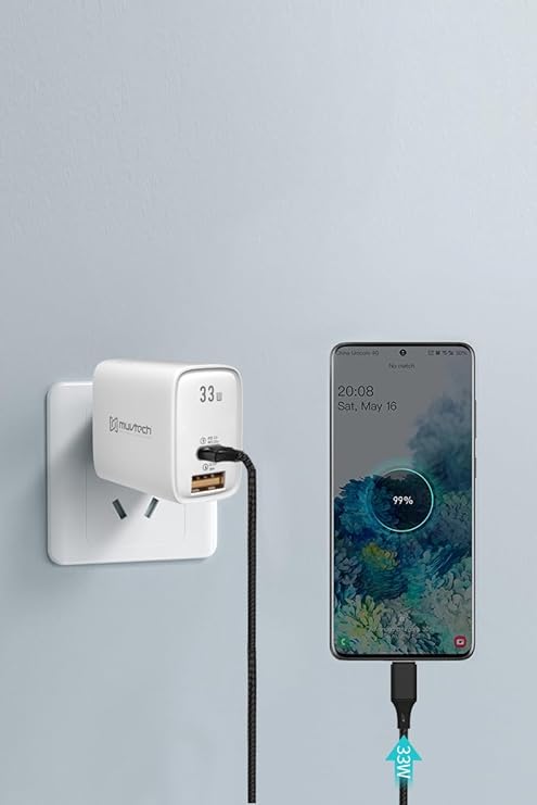 Muvtech Air Dash PD33W-06193 Charger – Dual Port Fast Charging Adapter