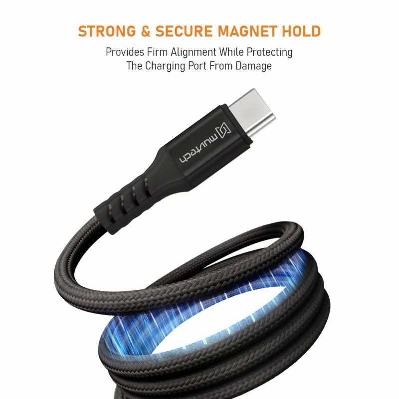 Muvtech MAGX USB-C to USB-C Magnetic Cable 60W