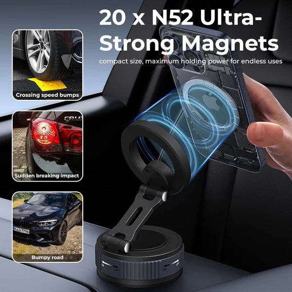 UltraProlink Magneto UM1226 – Magnetic Car Mount with Vacuum Grip