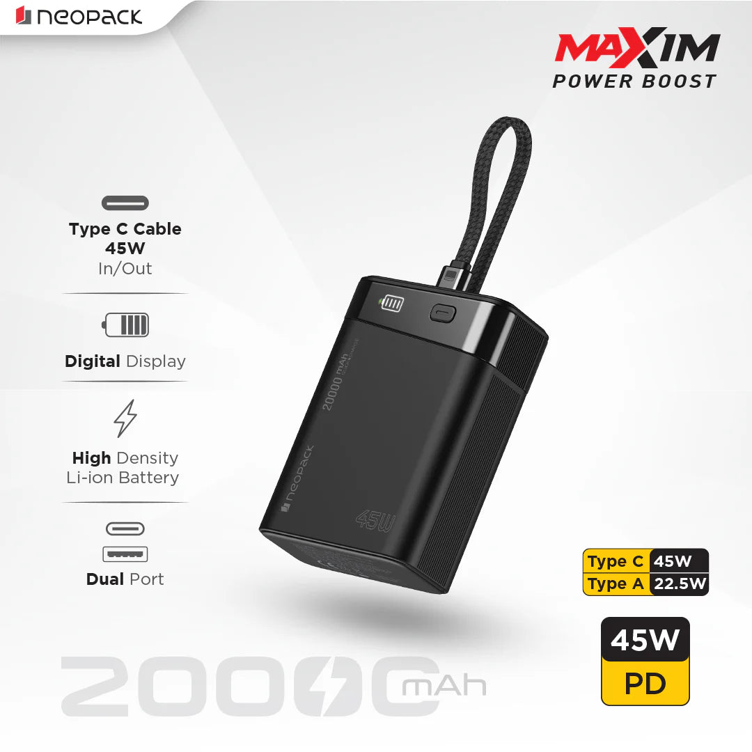 Neopack Maxim Power Boost 20000mAh 45W Power Bank