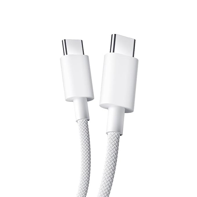 Mi Sonic HyperCharge USB-C to USB-C Braided Cable – Fast Charging & Data Sync Cable