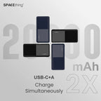 SpaceThing Milos Plus 20000mAh 22.5W Fast Charging Power Bank Black