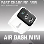Muvtech Air Dash Mini PD35W Charger – Dual USB-C Fast Charging Adapter