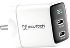 Muvtech Air Dash Mini PD35W Charger – Dual USB-C Fast Charging Adapter