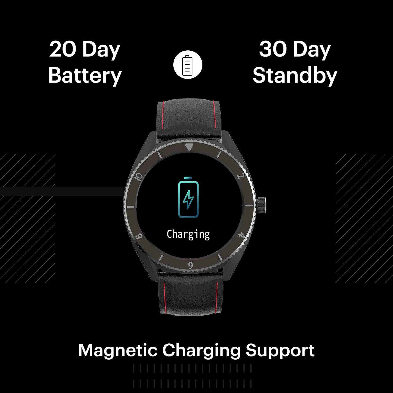 NoiseFit Endure Smartwatch Leather