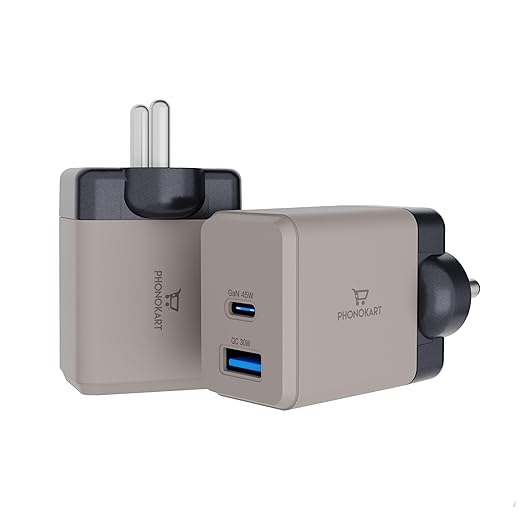 Phonokart Type-C SOLO4-45 Charger – 45W PD Super Fast Charging Adapter