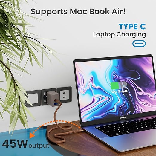 Phonokart Type-C SOLO4-45 Charger – 45W PD Super Fast Charging Adapter