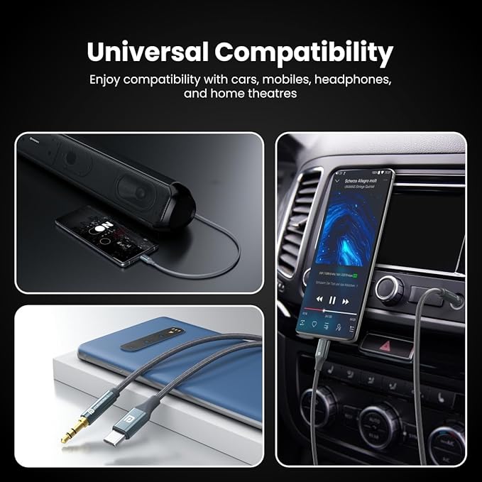 Portronics iKonnect Type-C to AUX Cable POR 1890 – USB-C to 3.5mm Audio Adapter