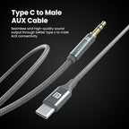 Portronics iKonnect Type-C to AUX Cable POR 1890 – USB-C to 3.5mm Audio Adapter