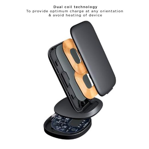 Stuffcool WC510 Qi-Certified Wireless Charger Stand (Black)