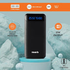 Reverb Luxe Volttorch 10000mAh Fast Charging Power Bank Black