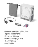 Shokz OpenMove Open-Ear Bone Conduction Bluetooth Headphones