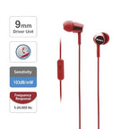 Sony MDR-EX155AP In-Ear Wired Earphones (Red)
