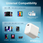 SPACEthing Omni 20W Wall Charger – White