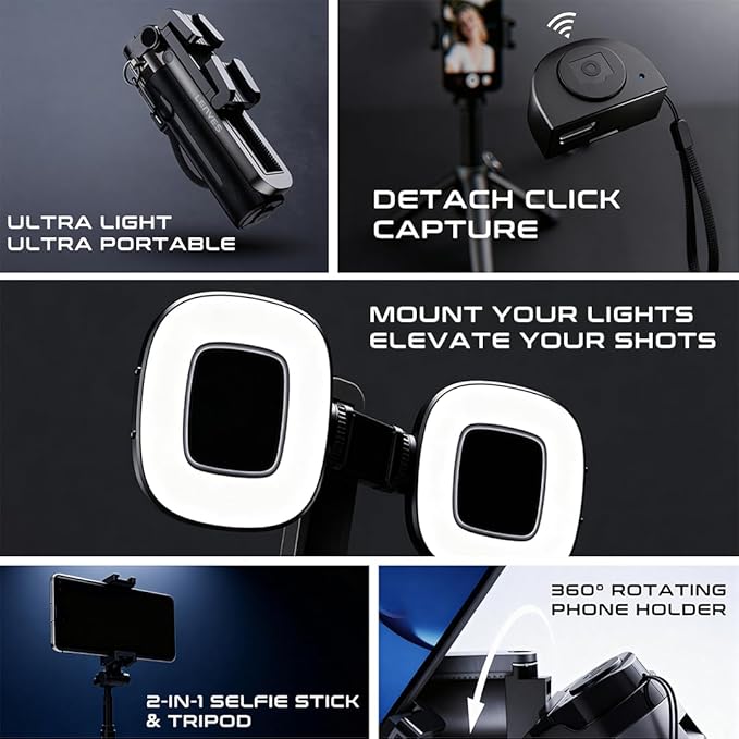 Lenyes LPH112 3-in-1 Phone Grip with Stand
