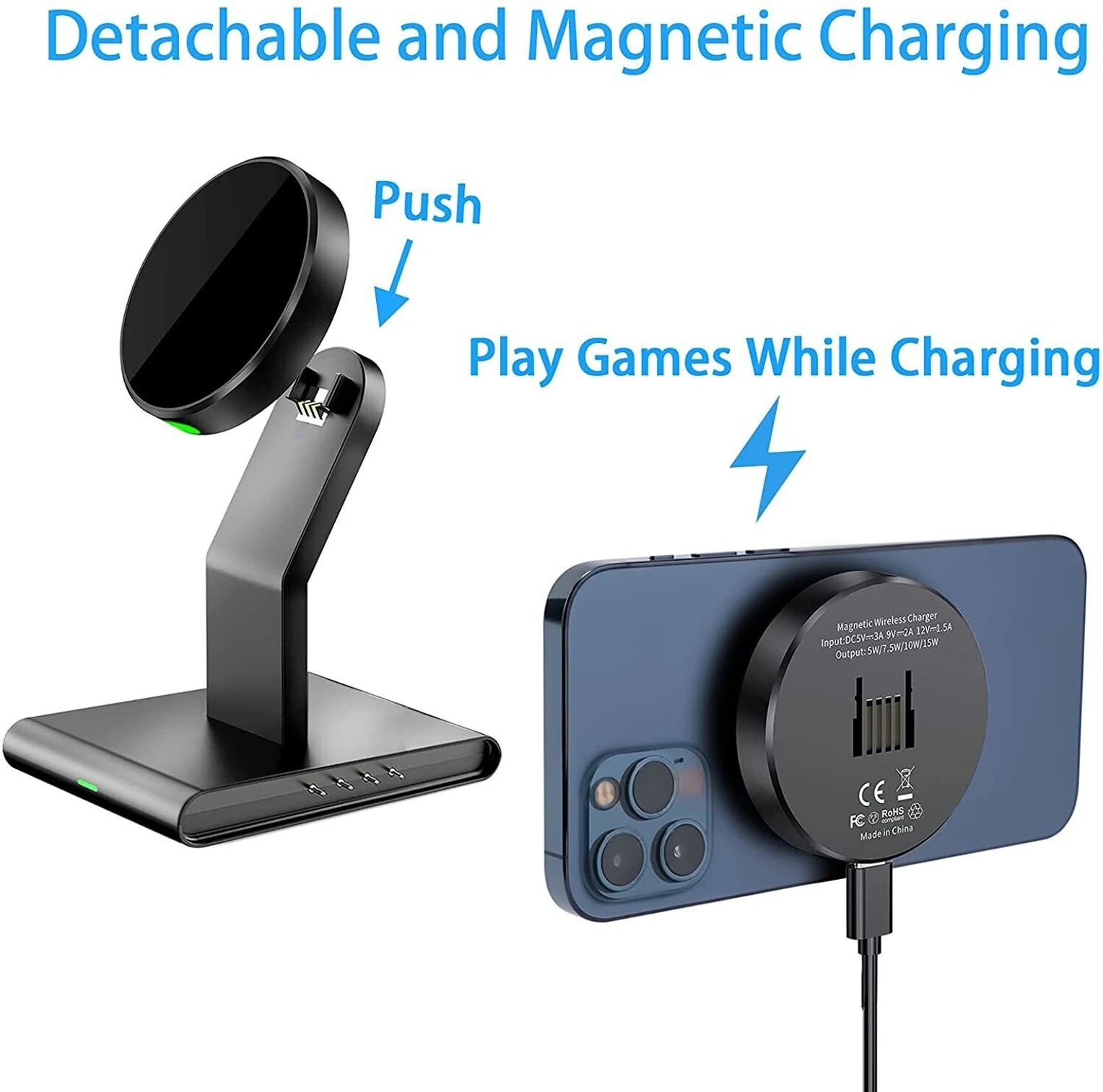 Muvtech AirMag Trio Go – 3-in-1 Magnetic Wireless Charging Station