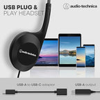 Audio-Technica ATH-102USB USB Headset (Black)