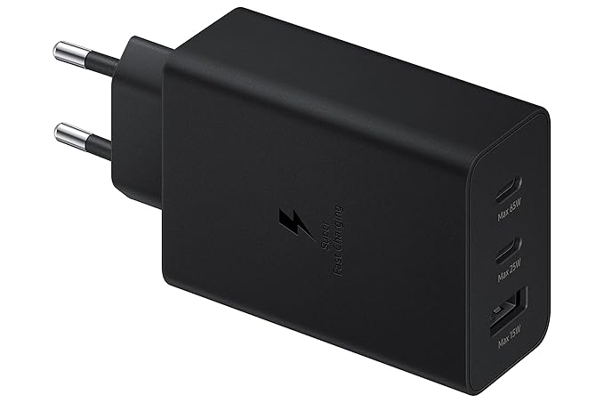 Samsung 65W Charger EP-T6530NBNGIN – Trio Super Fast Charging Adapter