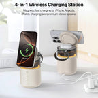Vaku Luxos 4-in-1 Speaker with Charger TrioStation Bluetooth Speaker