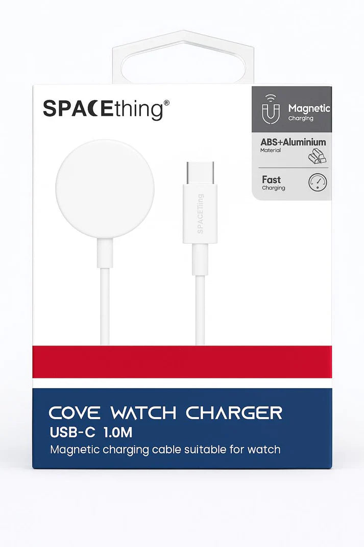 SPACEthing iWatch Cove Charger – Magnetic Fast Charging Cable (White)