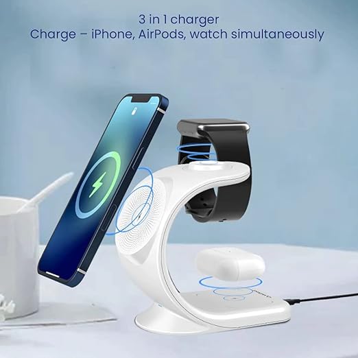 Stuffcool Wireless WC360 – 3-in-1 Magnetic Wireless Charging Station